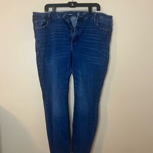 Old Navy Women's Deep Blue Skinny Jeans